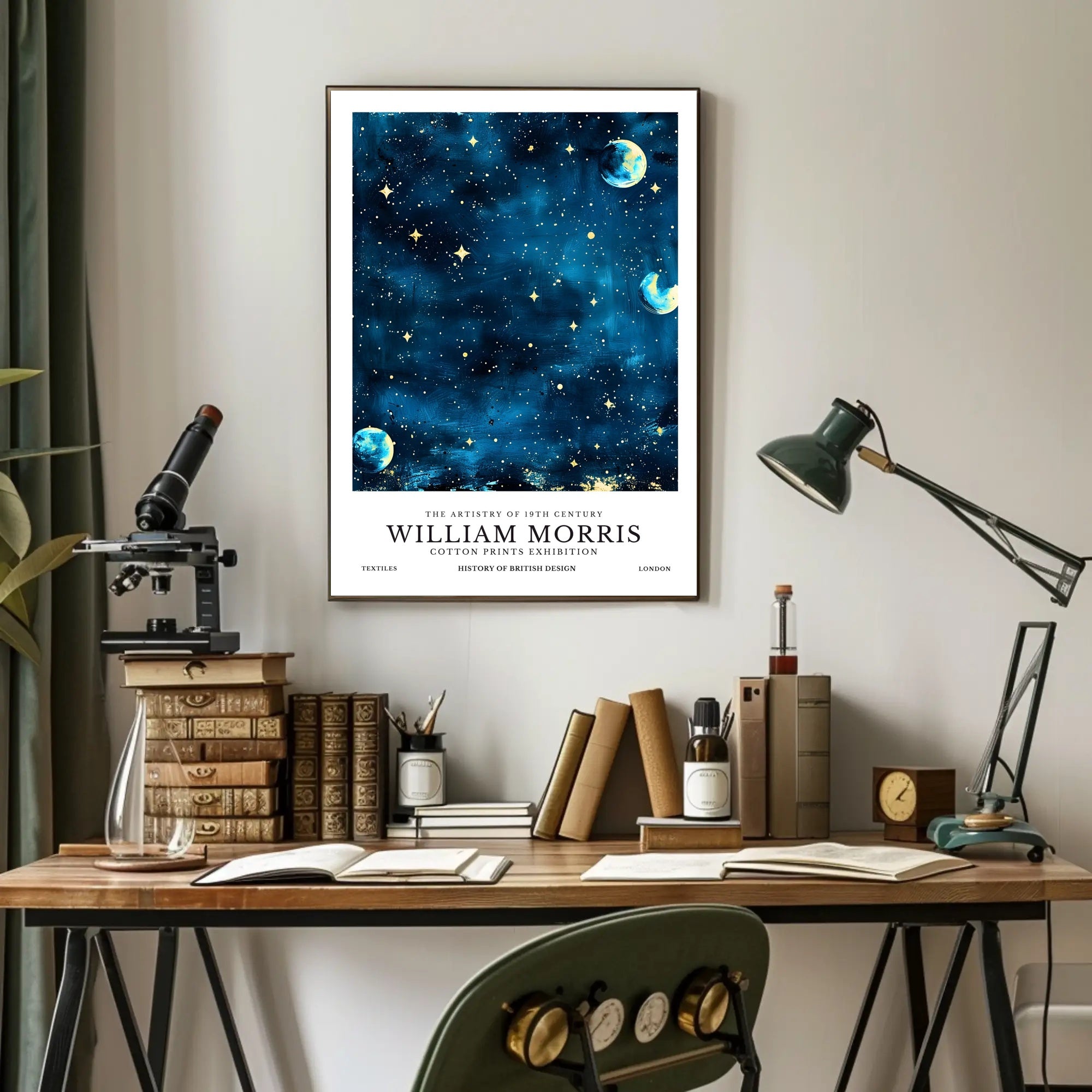 William Morris Cotton Prints Exhibition Poster