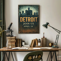 Detroit Invitation Poster PosterGoat