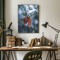 Winter Serenity Pine Cones National Park Poster
