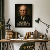 Dwight D Eisenhower 34th President Poster Wall Art Decor
