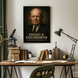 Dwight D Eisenhower 34th President Poster Wall Art Decor