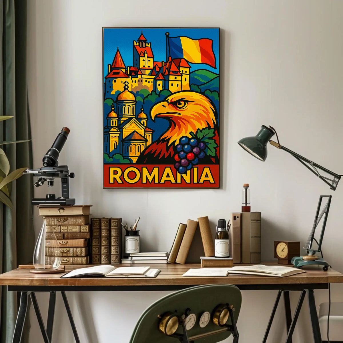 Romania A Vibrant Tribute Poster
