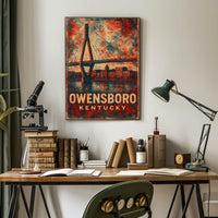 Owensboro, Kentucky Bridge And Skyline Poster