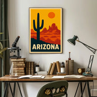 Arizona Desert Landscape Poster