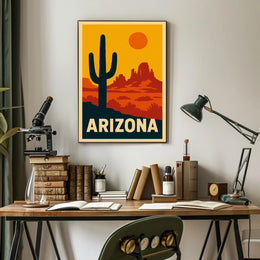 Arizona Desert Landscape Poster
