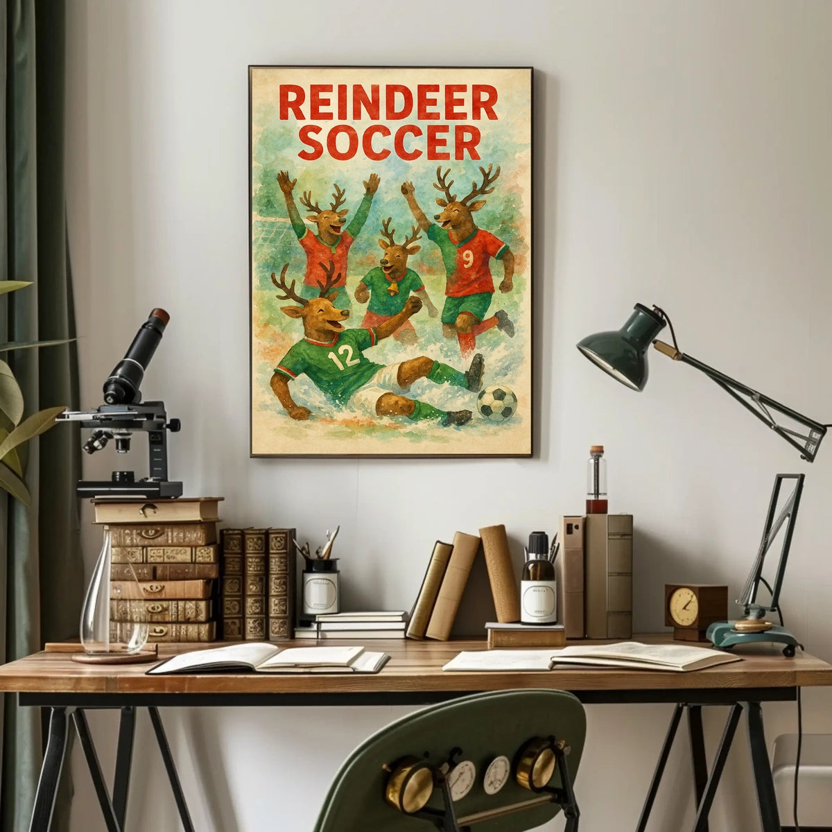 Reindeer Soccer Extravaganza Poster