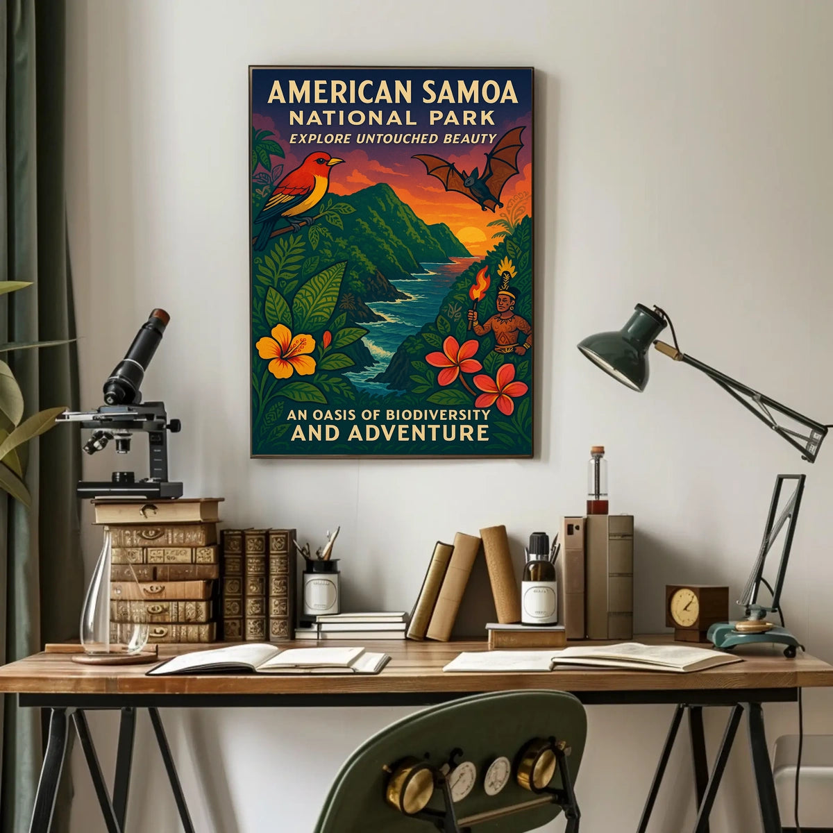 American Samoa National Park Poster: Awe-Inspiring Nature Scenery