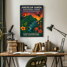 American Samoa National Park Poster: Awe-Inspiring Nature Scenery