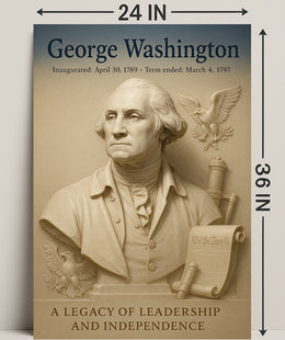 George Washington 1st President Poster PosterGoat