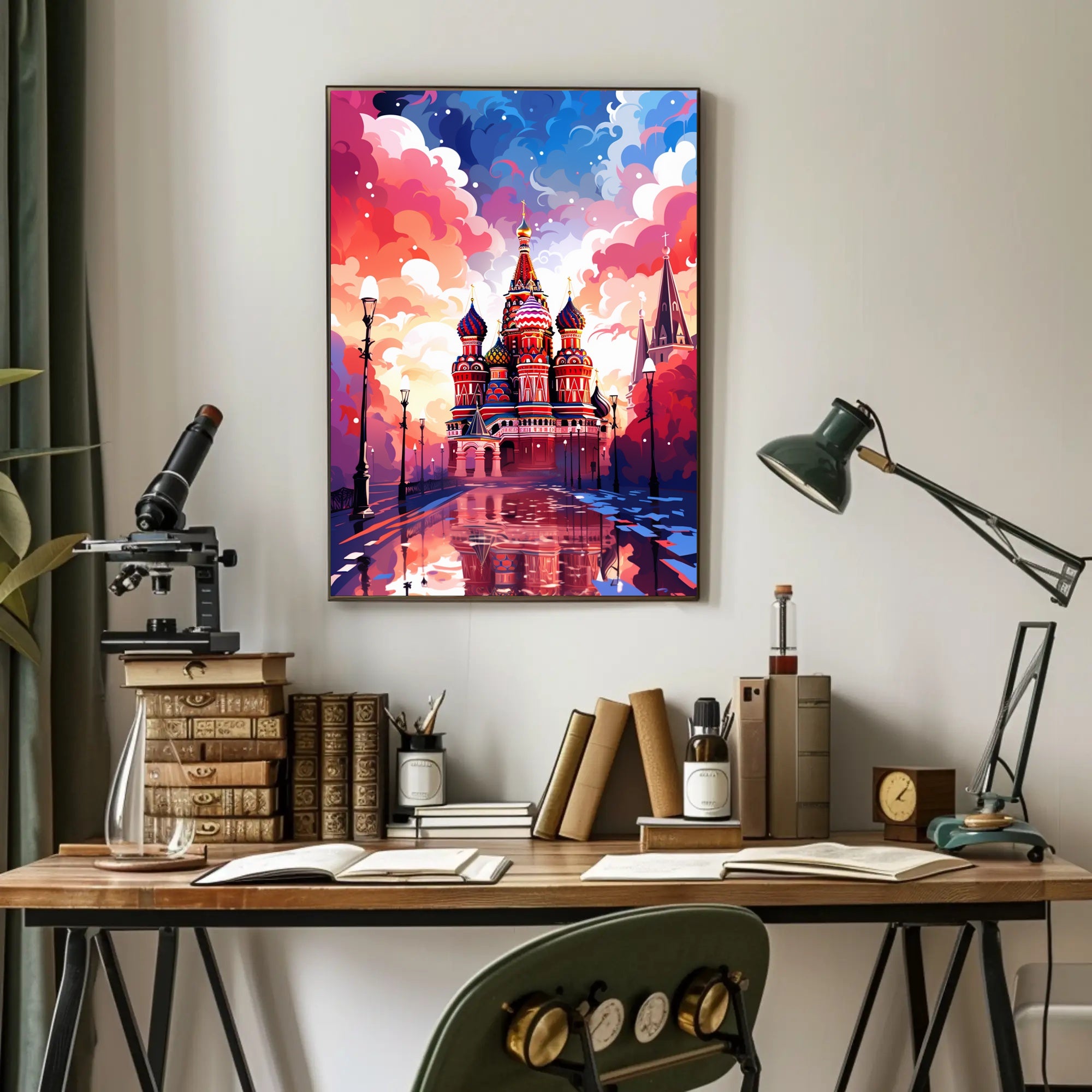 Vibrant St. BasilS Cathedral Poster