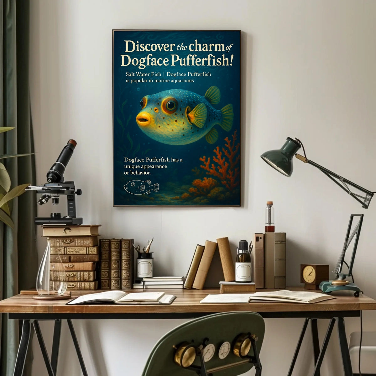 Discover The Charm Of Dogface Pufferfish Poster