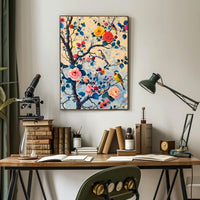 Blossoms And Birds William Morris Art Poster
