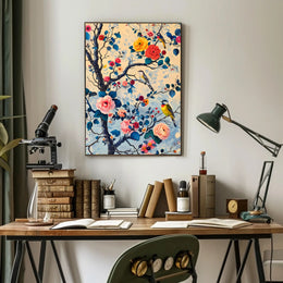 Blossoms And Birds William Morris Art Poster