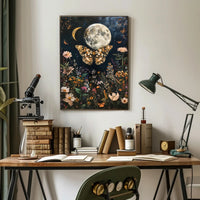 Moonlit Garden Dreamscape Fantasy Poster