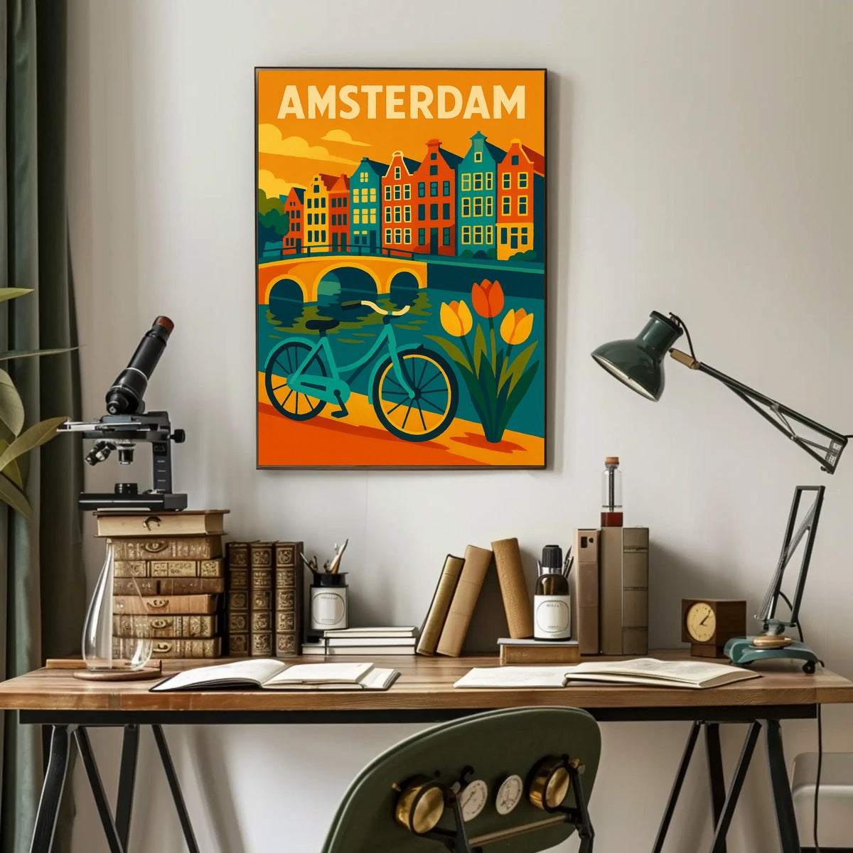 Amsterdam Cityscape Poster