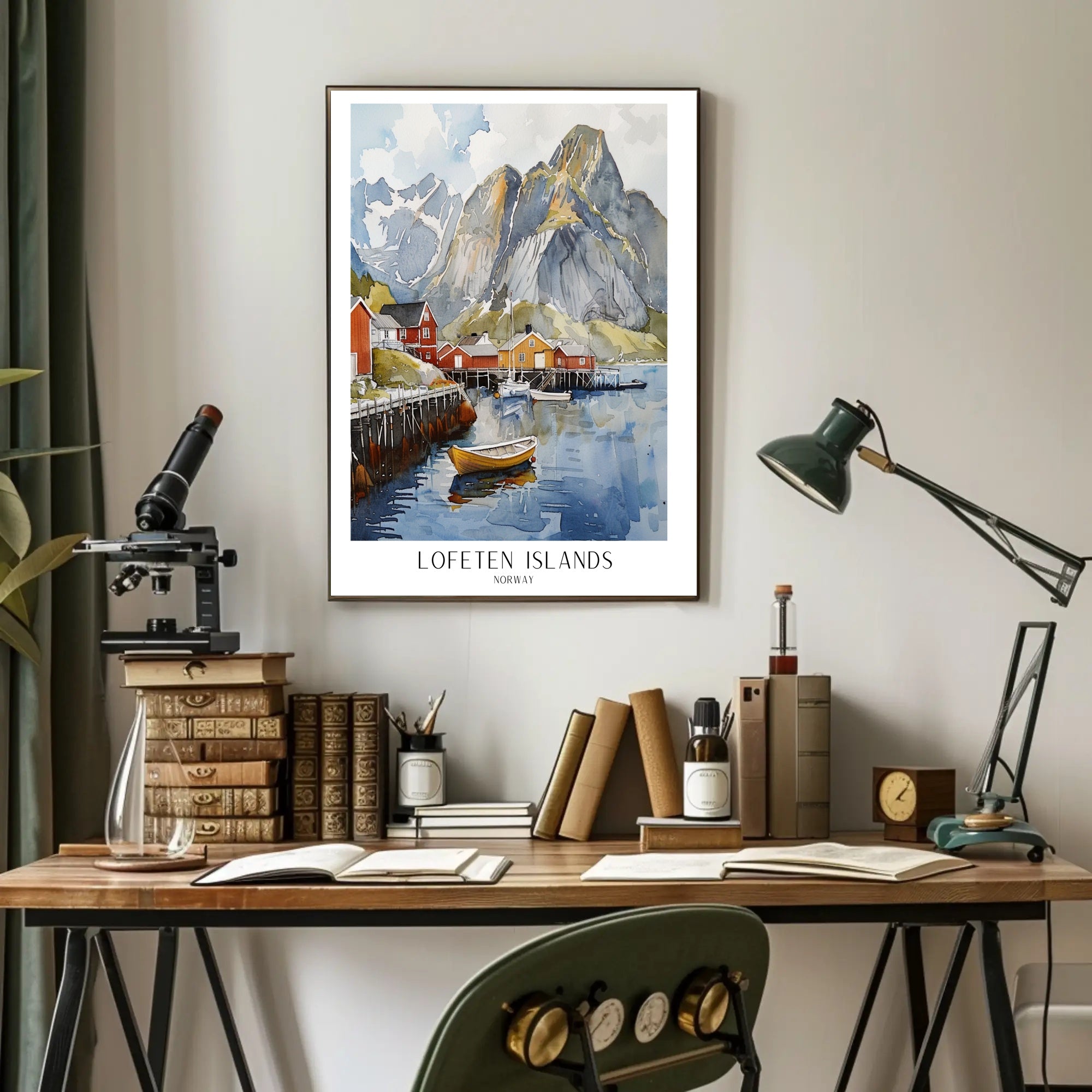 Lofoten Islands Artwork Poster PosterGoat