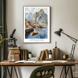 Lofoten Islands Artwork Poster PosterGoat