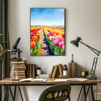 Netherlands Keukenhof Gardens Tulip Fields Poster
