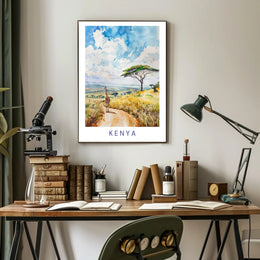 Serene Kenyan Landscape Poster PosterGoat