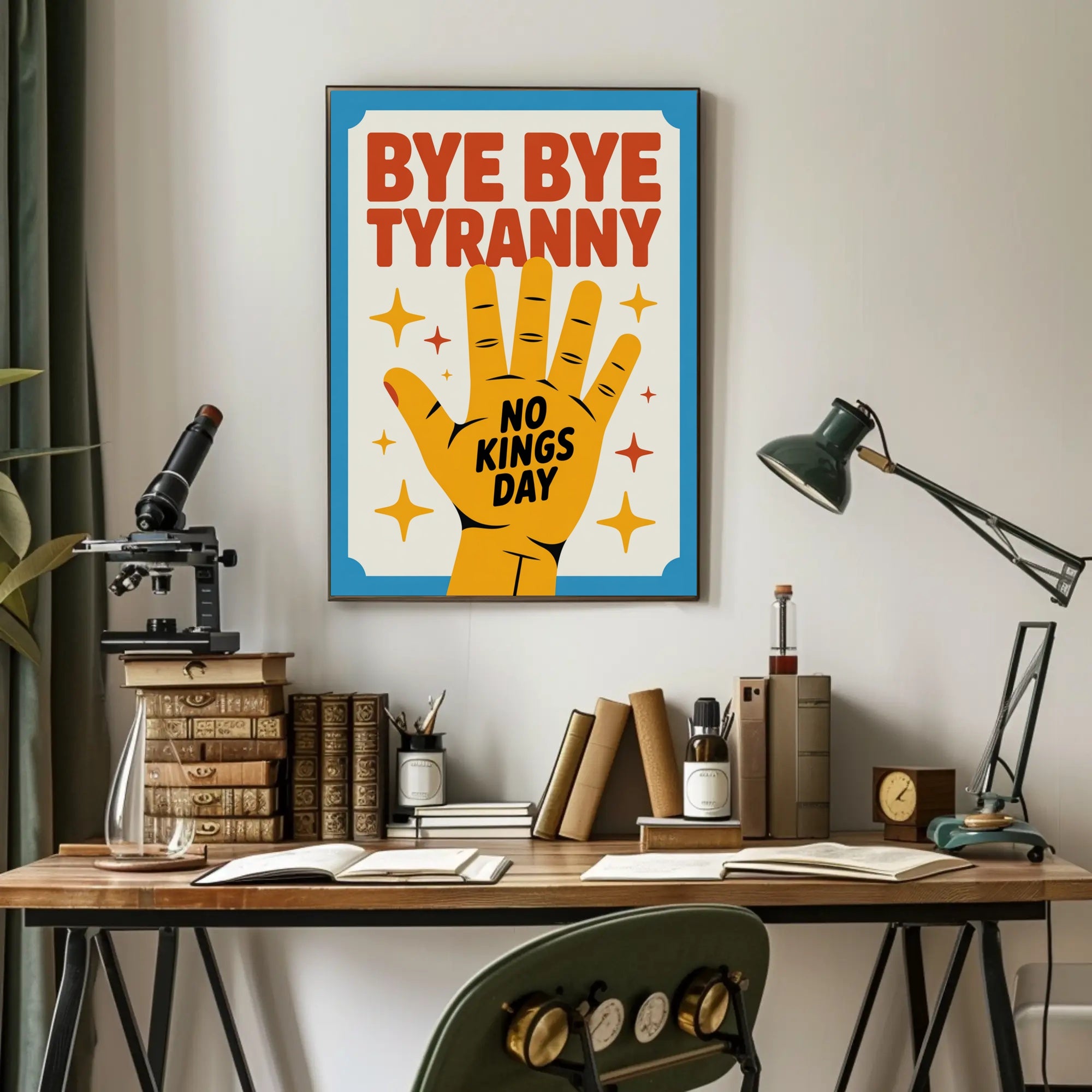 NO KINGS DAY Political or Propaganda Poster
