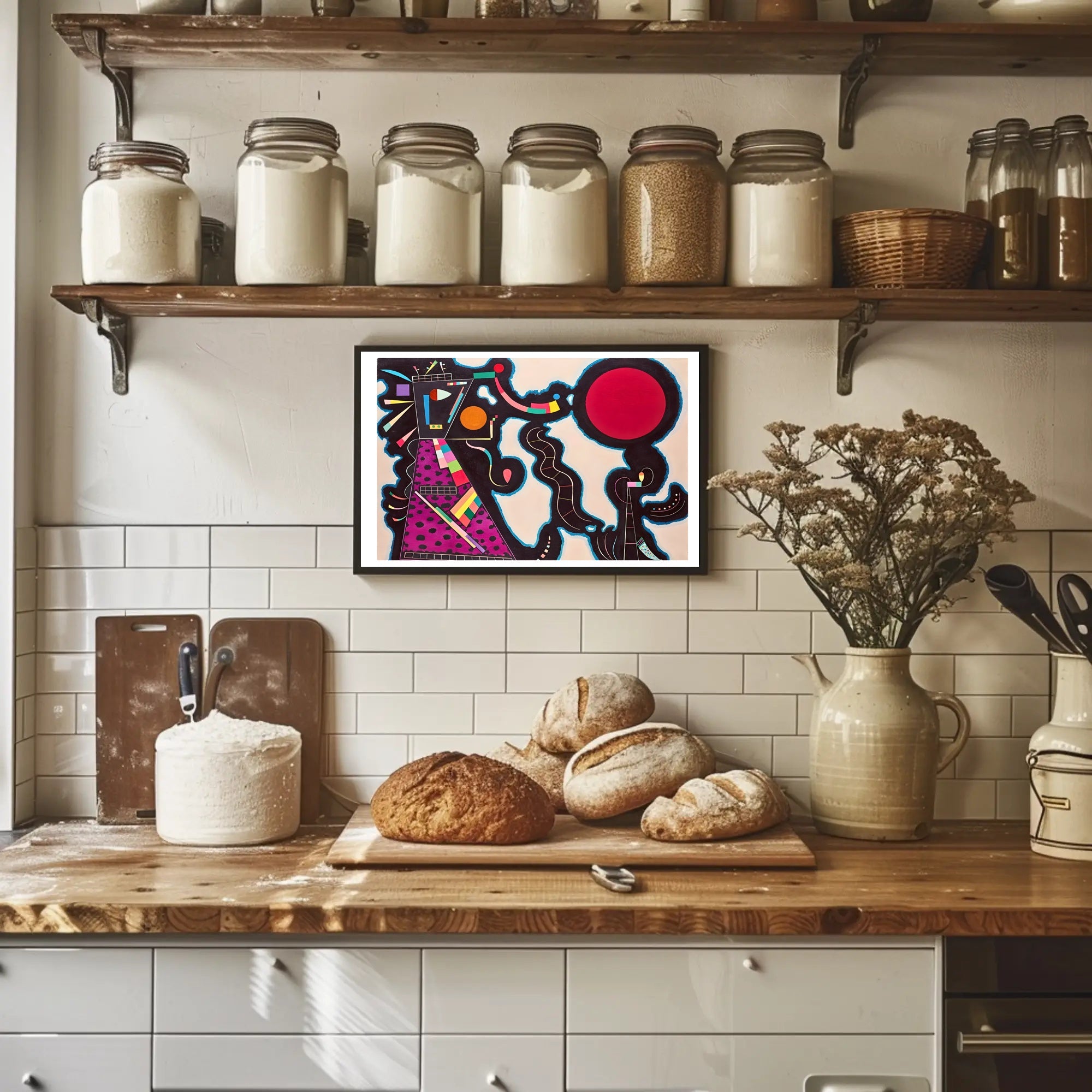 Abstract Geometric Symphony Poster