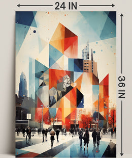 Urban Geometric Symphony Poster