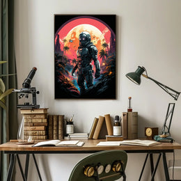 Futuristic Oasis Poster