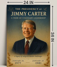 Jimmy Carter Presidential Tribute Photo Tribute Poster PosterGoat