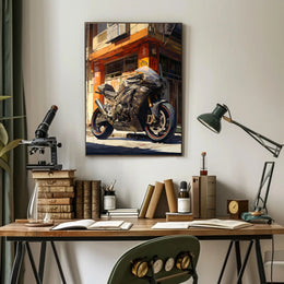Urban Motorcycle Adventure Poster PosterGoat