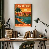 San Diego Travel Poster