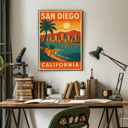 San Diego Travel Poster