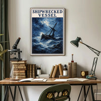 Shipwrecked Vessel Poster PosterGoat