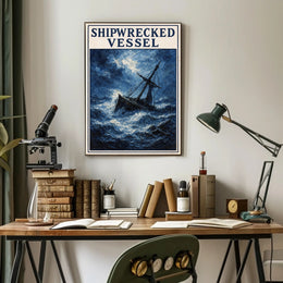 Shipwrecked Vessel Poster PosterGoat