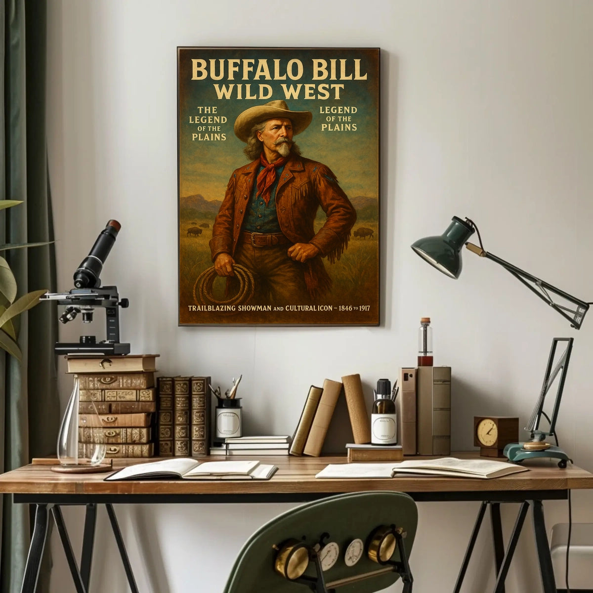 Buffalo Bill Wild West Show Cultural or Heritage Poster