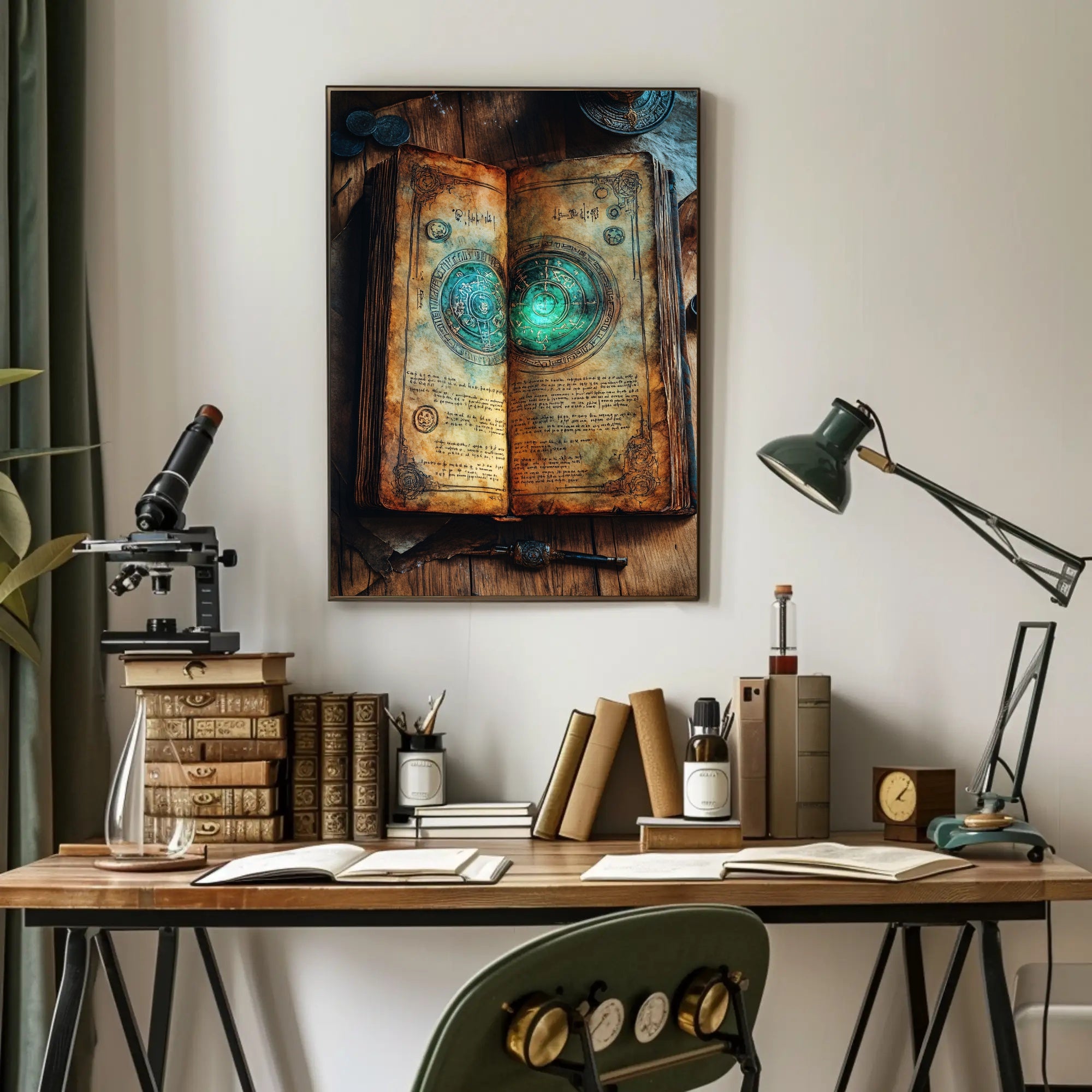 Ancient Mystical Book Fantasy or Mythology Poster