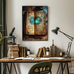 Ancient Mystical Book Fantasy or Mythology Poster
