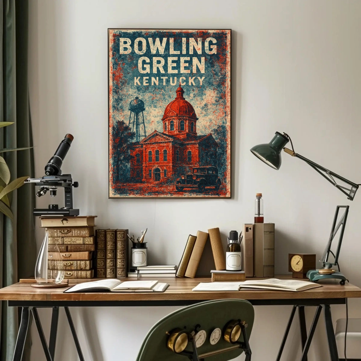 Bowling Green Kentucky Cityscape Photography Poster
