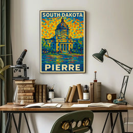 South Dakota Capitol In Pierre Poster