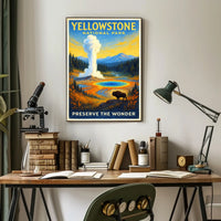 Yellowstone National Park Preserve the Wonder Poster