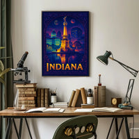 Indiana A Vibrant Tribute Poster