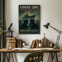 Loose Lips Might Sink Ships Poster