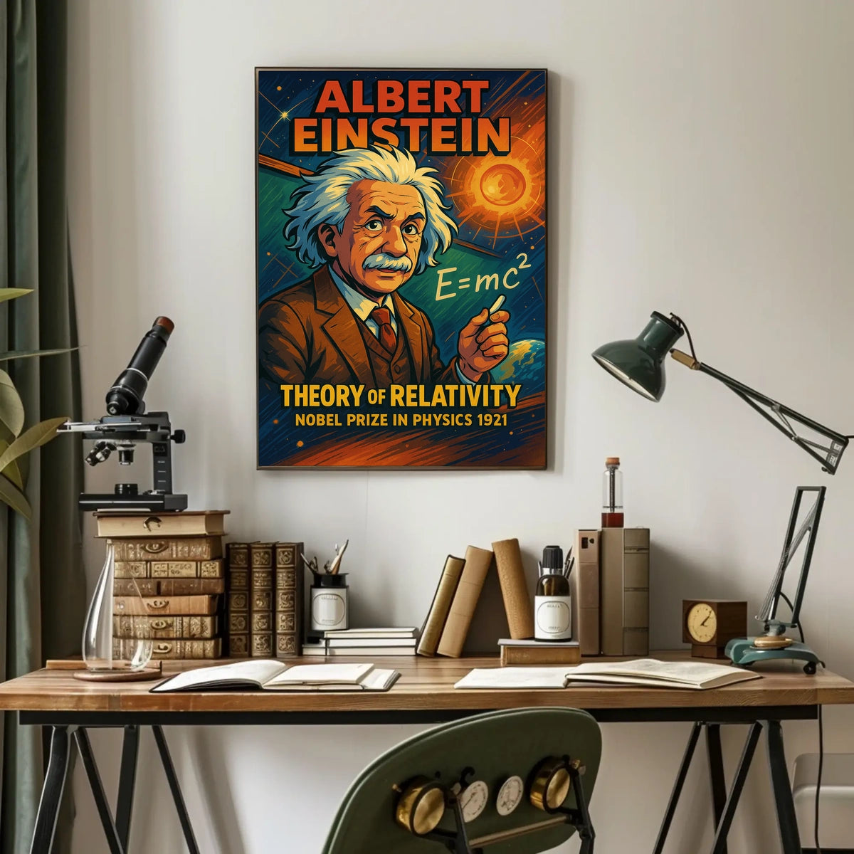 Albert Einstein Theory Of Relativity Poster