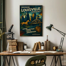 Discover Louisville, Kentucky Poster