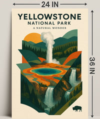 Yellowstone National Park A Natural Wonder Poster