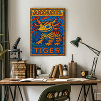 Axolotl Tiger Poster
