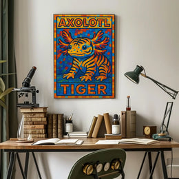Axolotl Tiger Poster