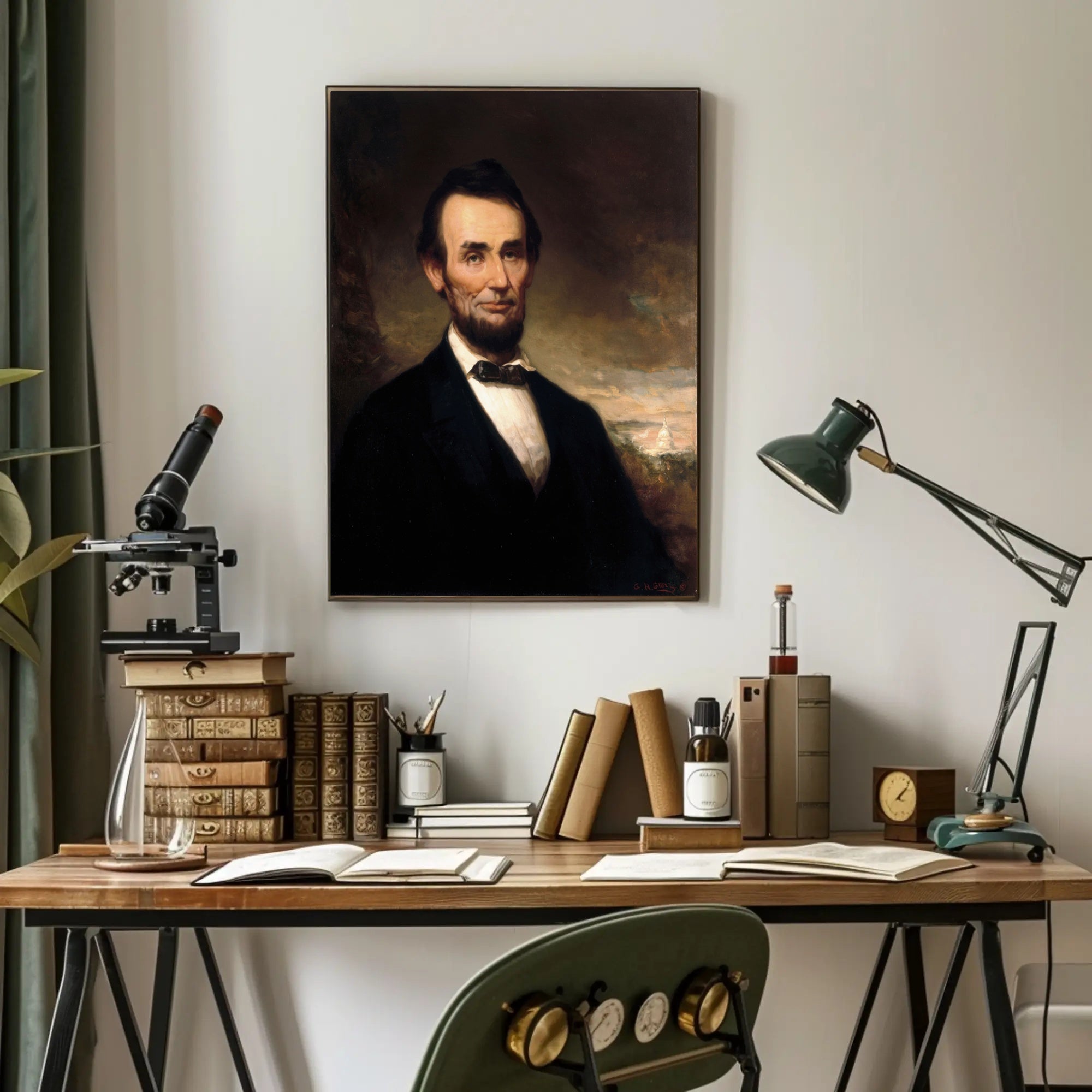Abraham Lincoln Emancipation Proclamation Illustrated Poster PosterGoat