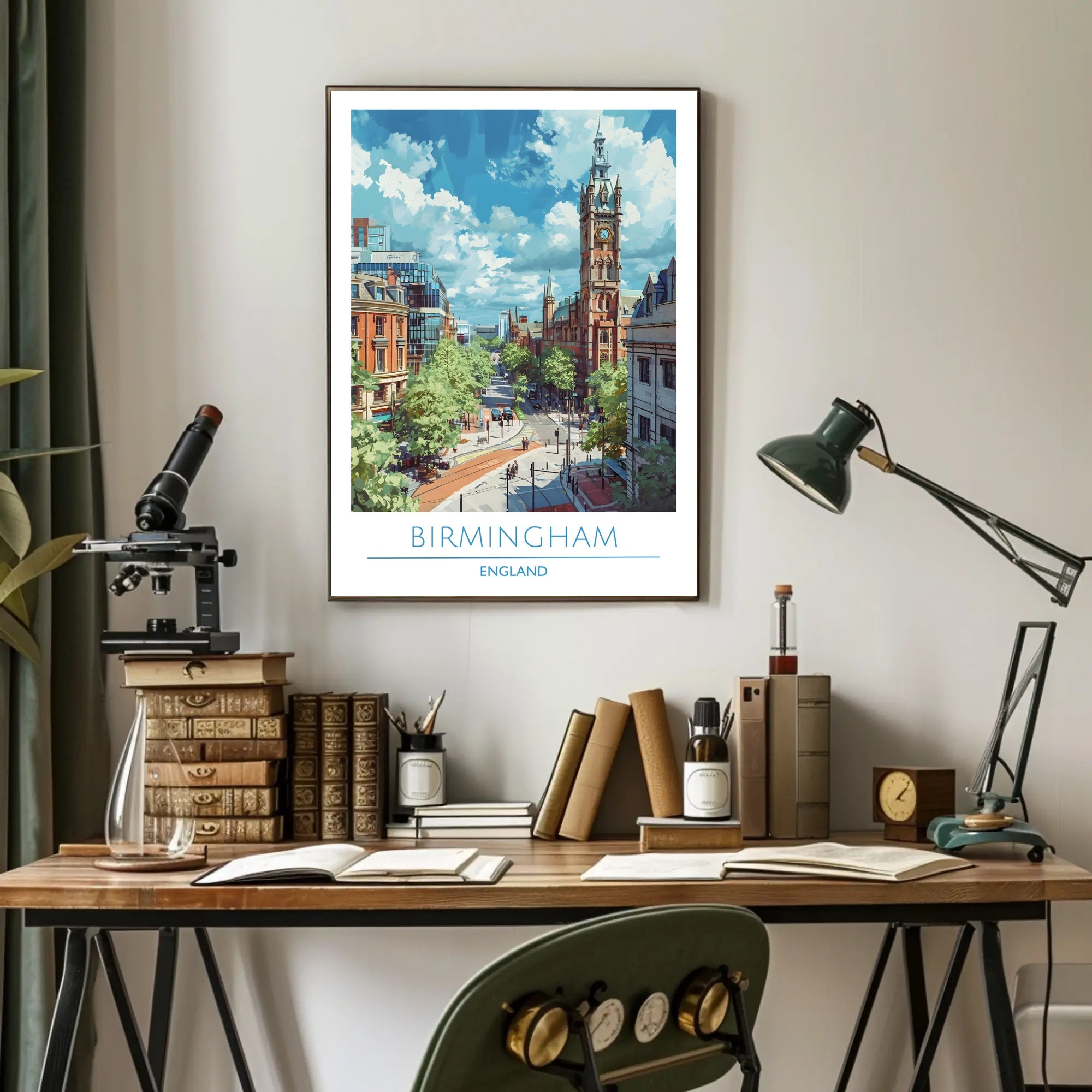 Birmingham Skyline Poster