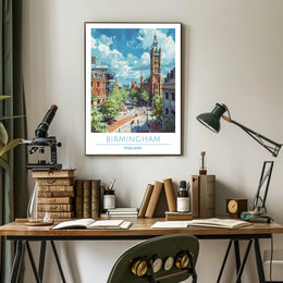 Birmingham Skyline Poster