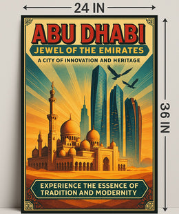 Abu Dhabi Heritage Travel Poster